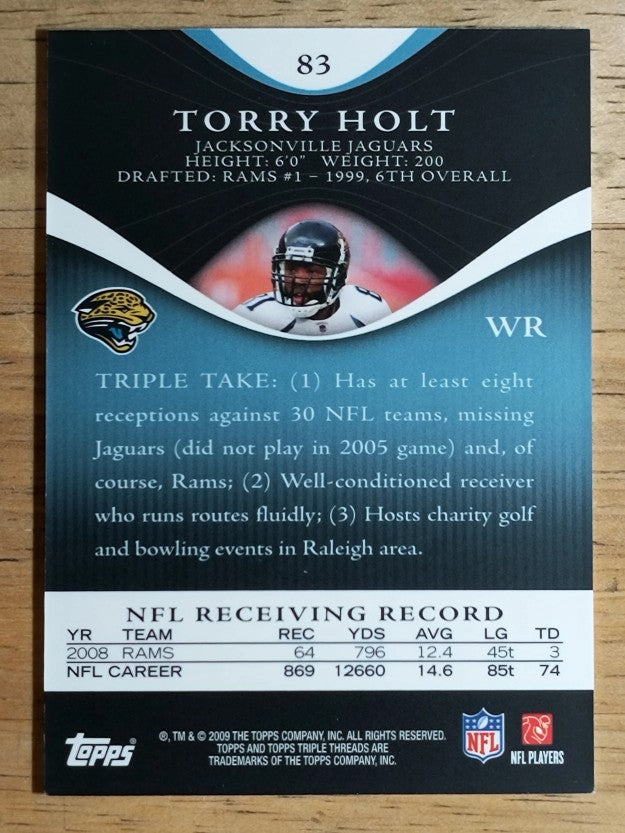2009 Topps Triple Threads Sapphire #83 Torry Holt
