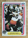 1980 Fleer Team Action #40 Oakland Raiders/Right On (EX)