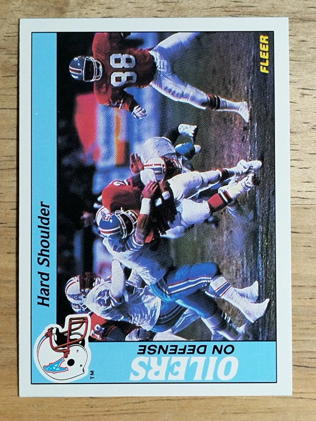 1988 Fleer Team Action #20 Houston Oilers Defense