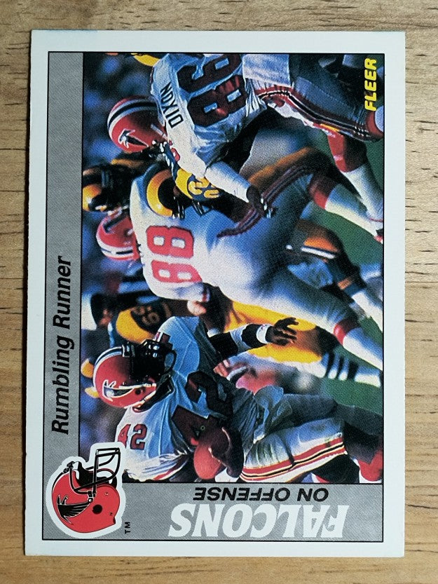 1988 Fleer Team Action #39 Atlanta Falcons Offense