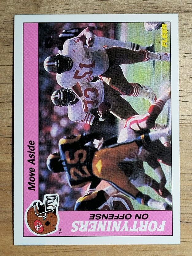 1988 Fleer Team Action #41 San Francisco 49ers Offense