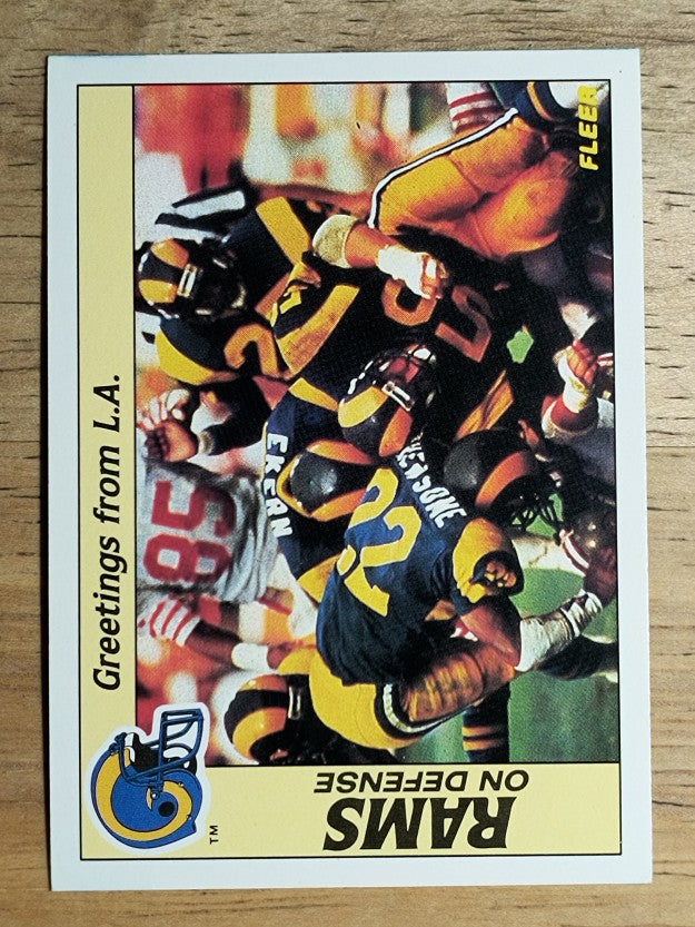 1988 Fleer Team Action #50 Los Angeles Rams Defense
