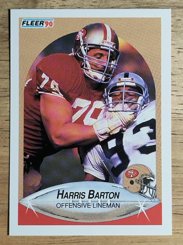 1990 Fleer #1 Harris Barton