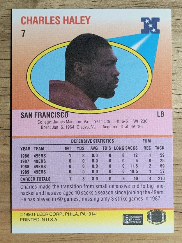 1990 Fleer #7 Charles Haley