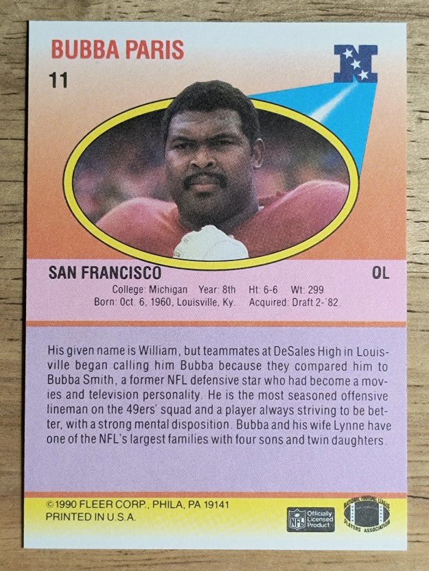 1990 Fleer #11 Bubba Paris