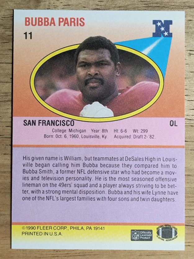 1990 Fleer #11 Bubba Paris