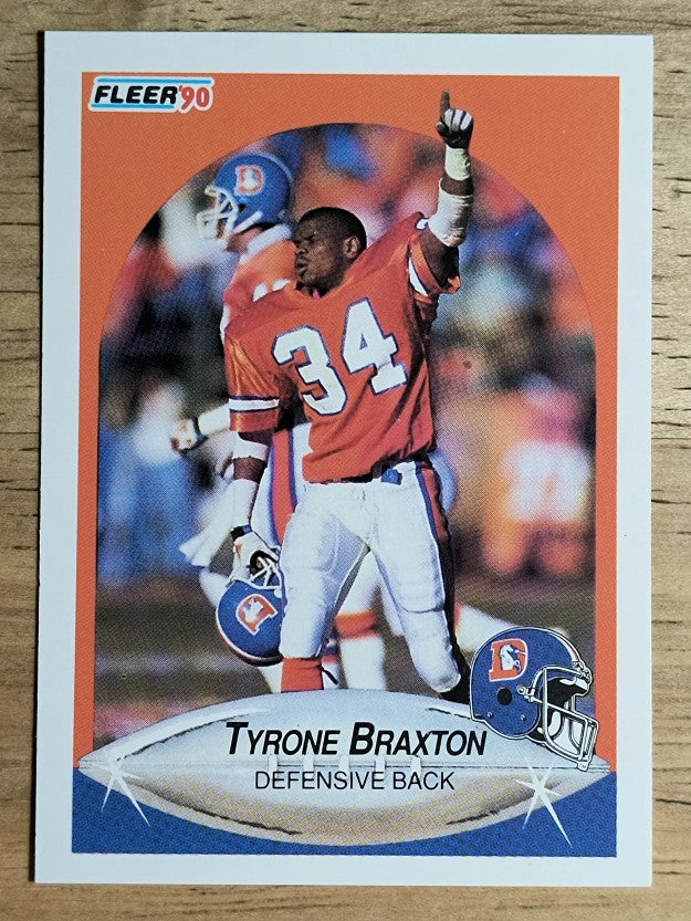 1990 Fleer #19 Tyrone Braxton