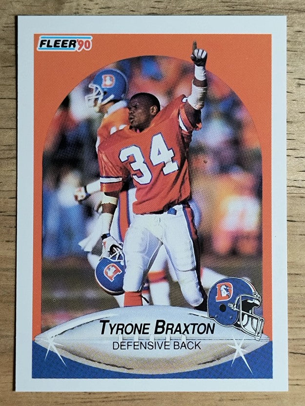 1990 Fleer #19 Tyrone Braxton