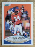 1990 Fleer #19 Tyrone Braxton