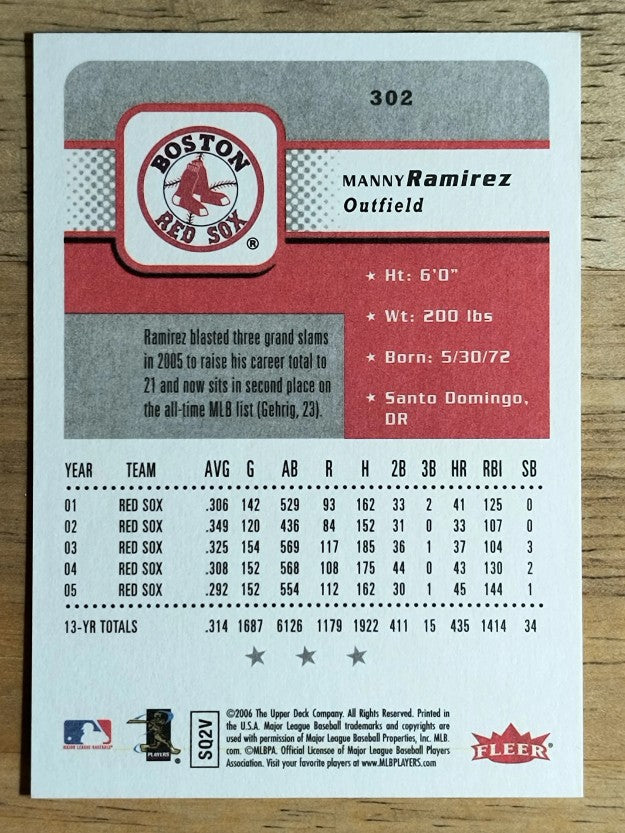 2006 Fleer #302 Manny Ramirez