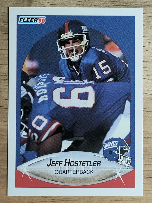 1990 Fleer #67 Jeff Hostetler RC