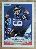 1990 Fleer #67 Jeff Hostetler RC