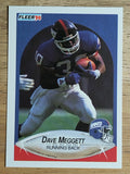 1990 Fleer #73 Dave Meggett