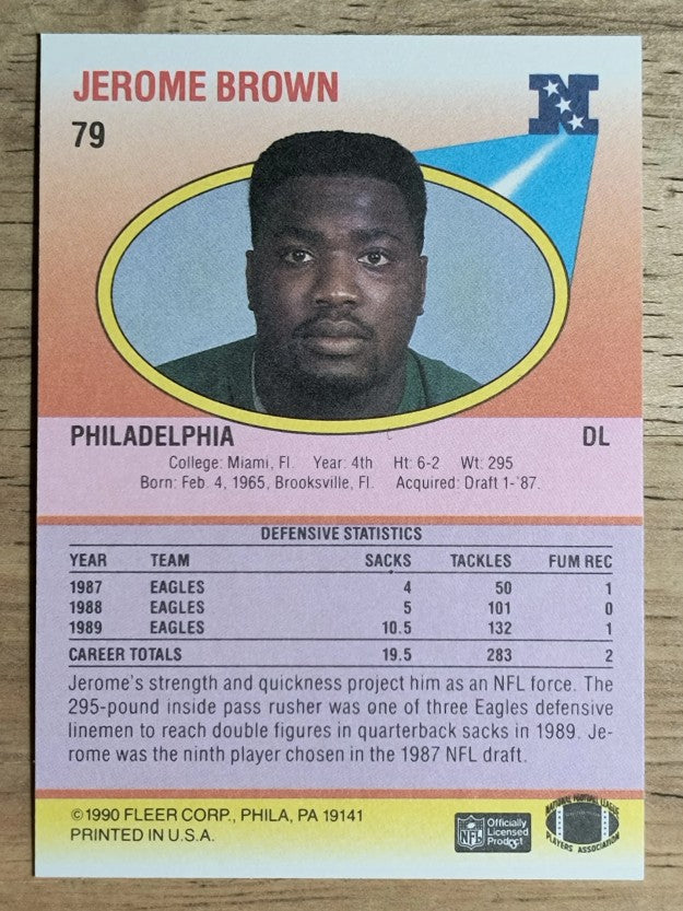 1990 Fleer #79 Jerome Brown