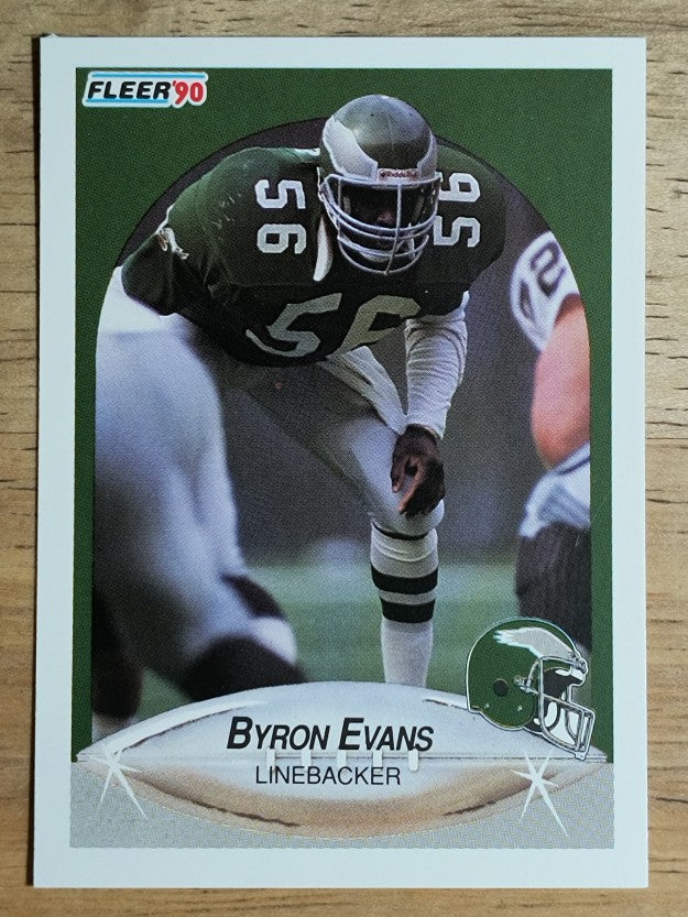 1990 Fleer #82A Byron Evans ERR RC