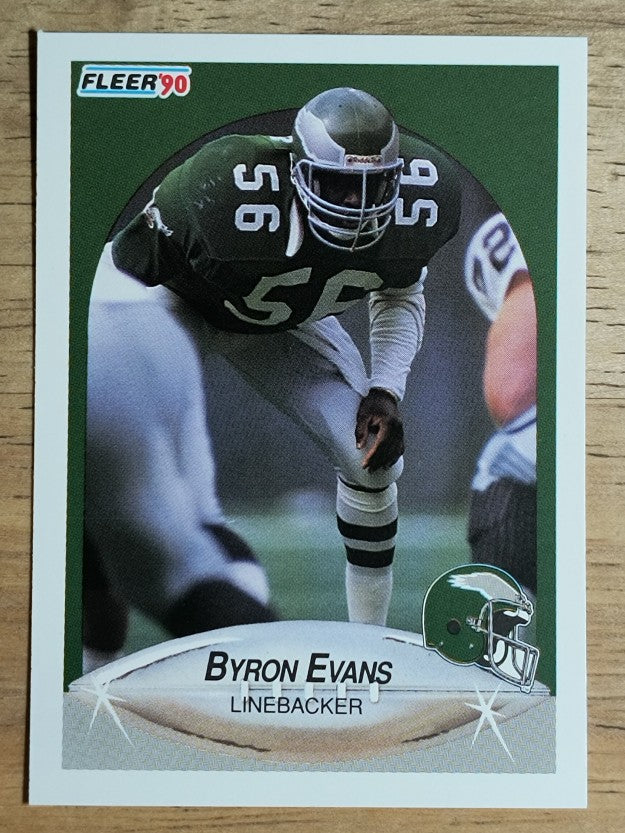 1990 Fleer #82A Byron Evans ERR RC