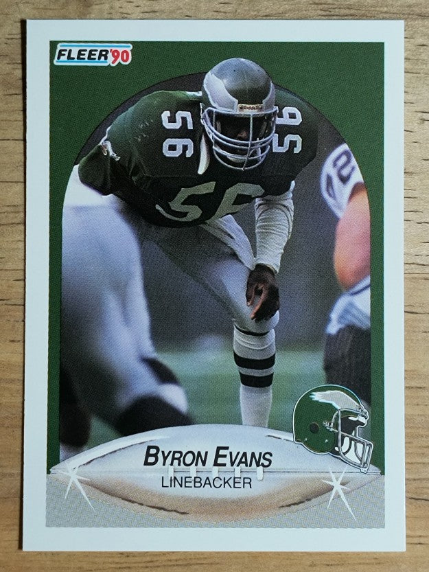 1990 Fleer #82A Byron Evans ERR RC