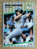 1989 Fleer #17 Mark McGwire