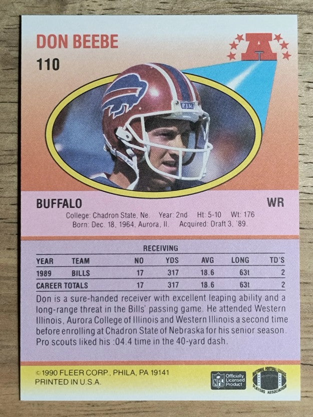 1990 Fleer #110 Don Beebe