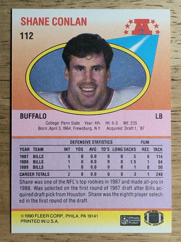 1990 Fleer #112 Shane Conlan