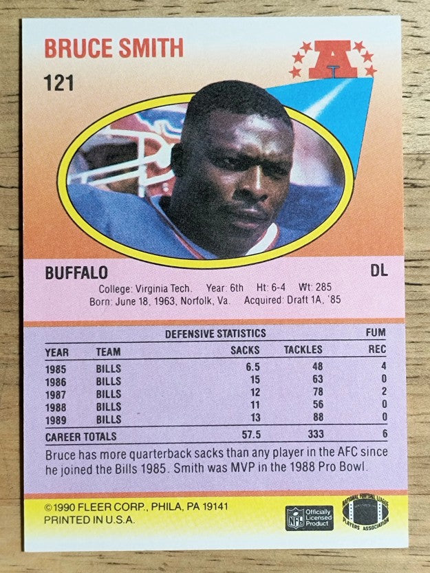 1990 Fleer #121 Bruce Smith