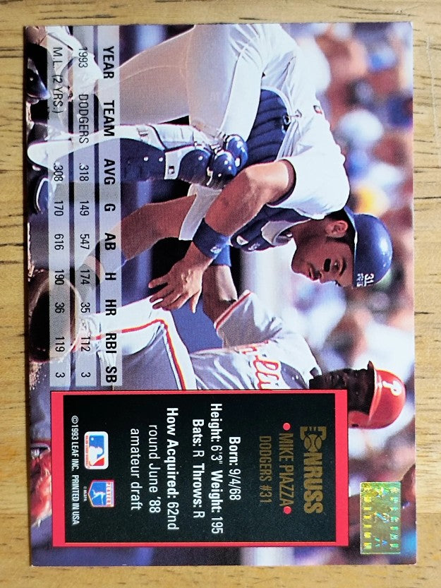 1994 Donruss Special Edition #2 Mike Piazza