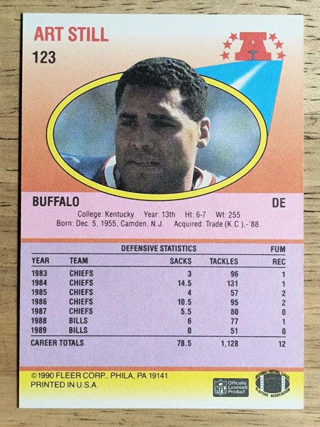 1990 Fleer #123 Art Still