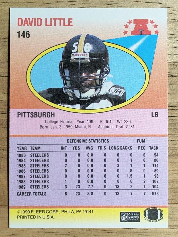 1990 Fleer #146 David Little