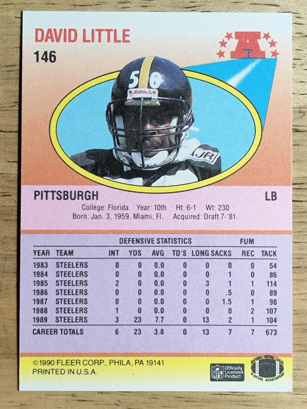 1990 Fleer #146 David Little