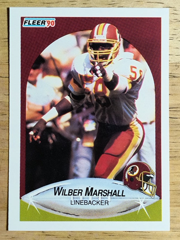 1990 Fleer #161 Wilber Marshall