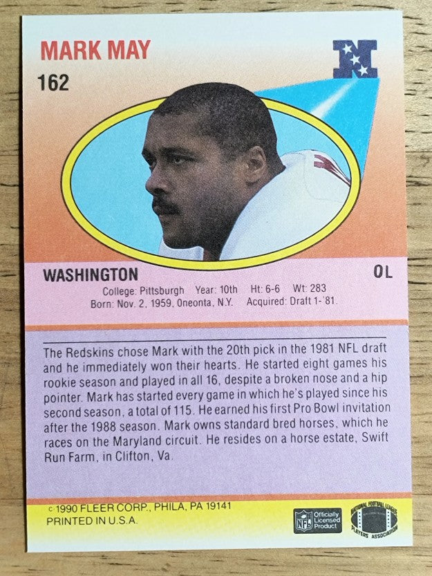 1990 Fleer #162 Mark May