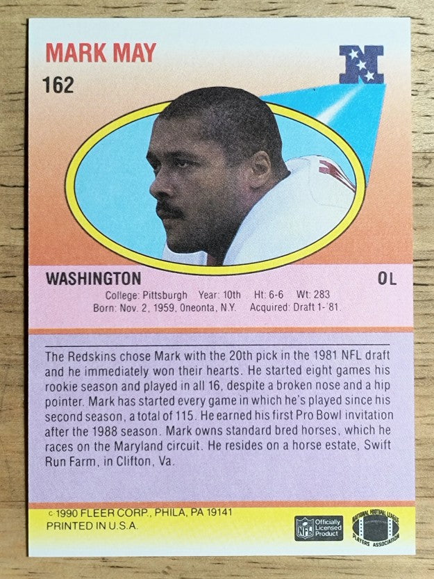 1990 Fleer #162 Mark May