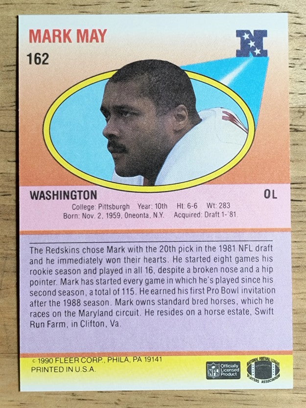 1990 Fleer #162 Mark May