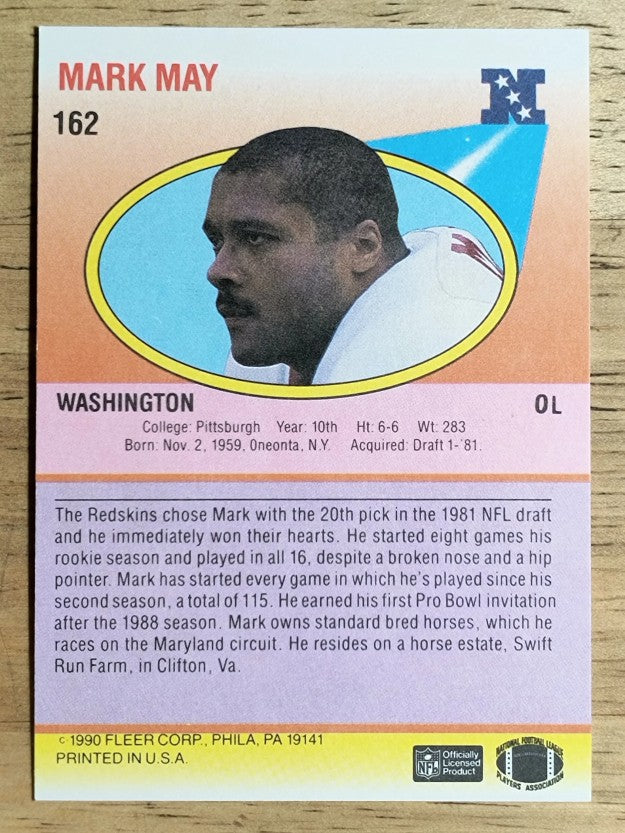 1990 Fleer #162 Mark May