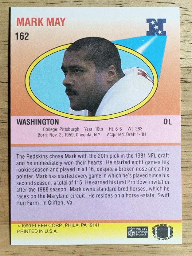 1990 Fleer #162 Mark May