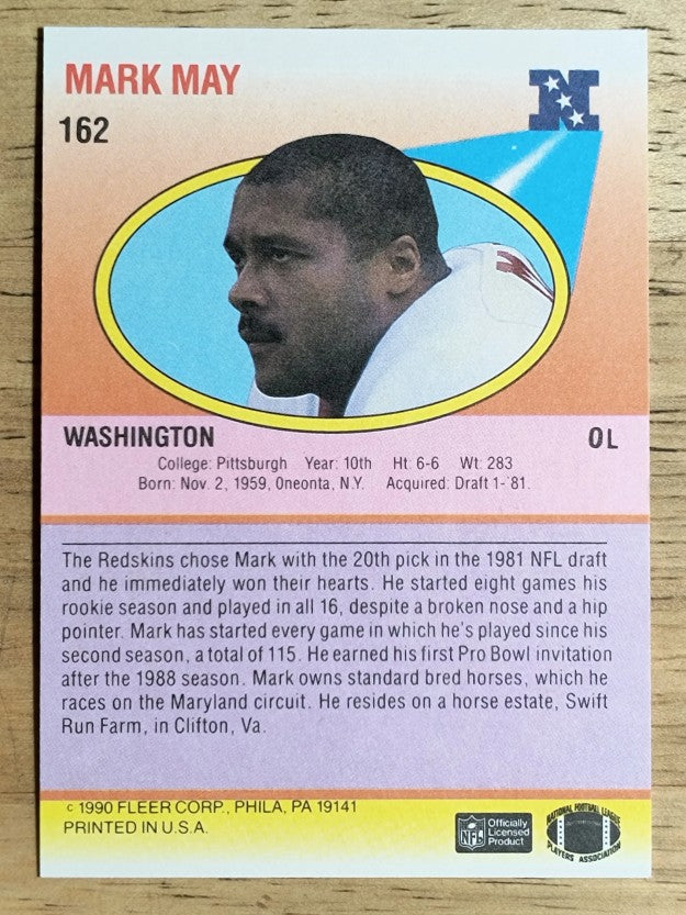 1990 Fleer #162 Mark May