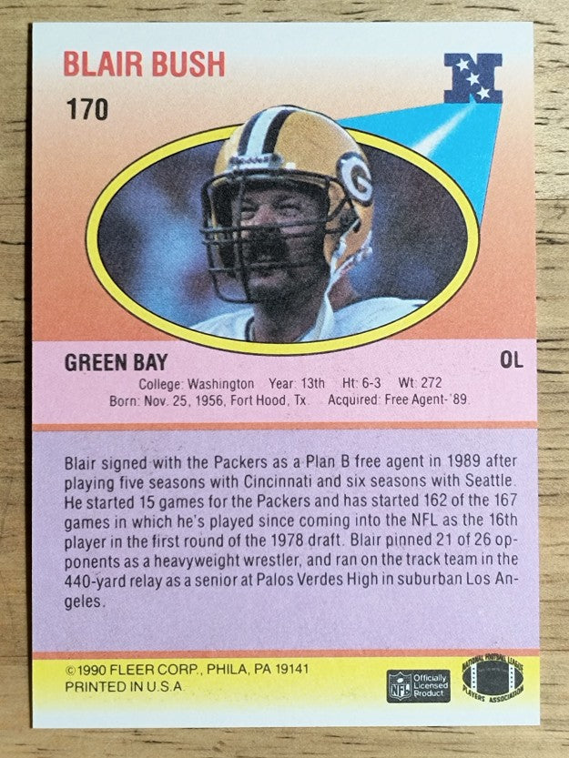 1990 Fleer #170 Blair Bush