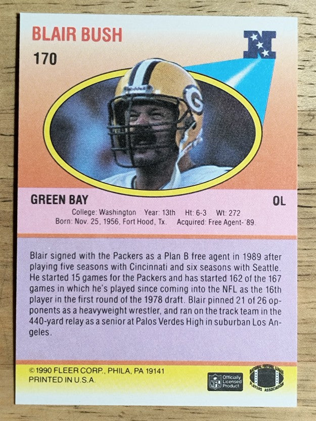 1990 Fleer #170 Blair Bush