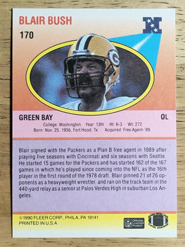 1990 Fleer #170 Blair Bush