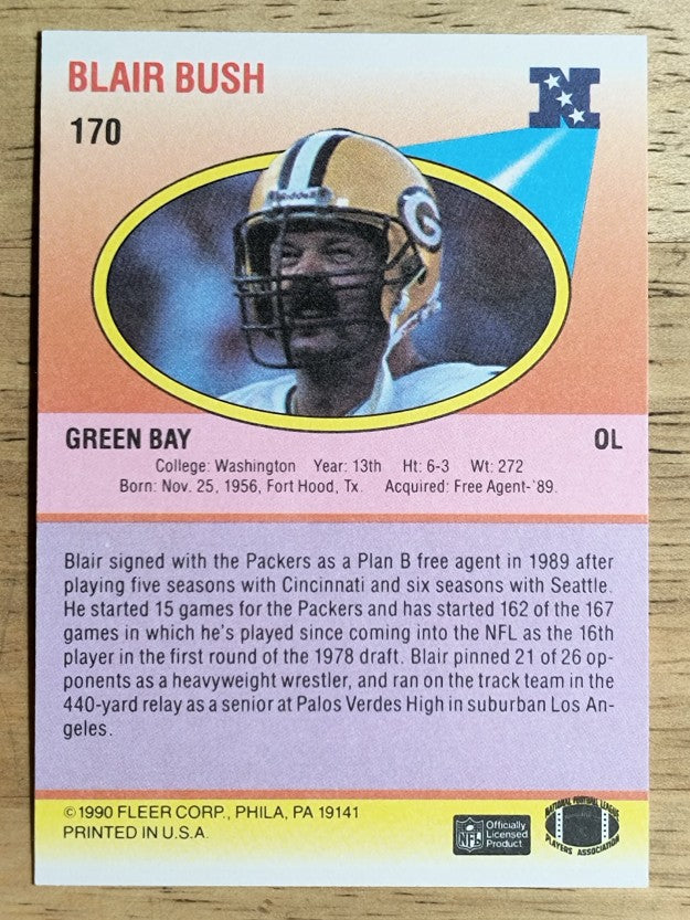 1990 Fleer #170 Blair Bush