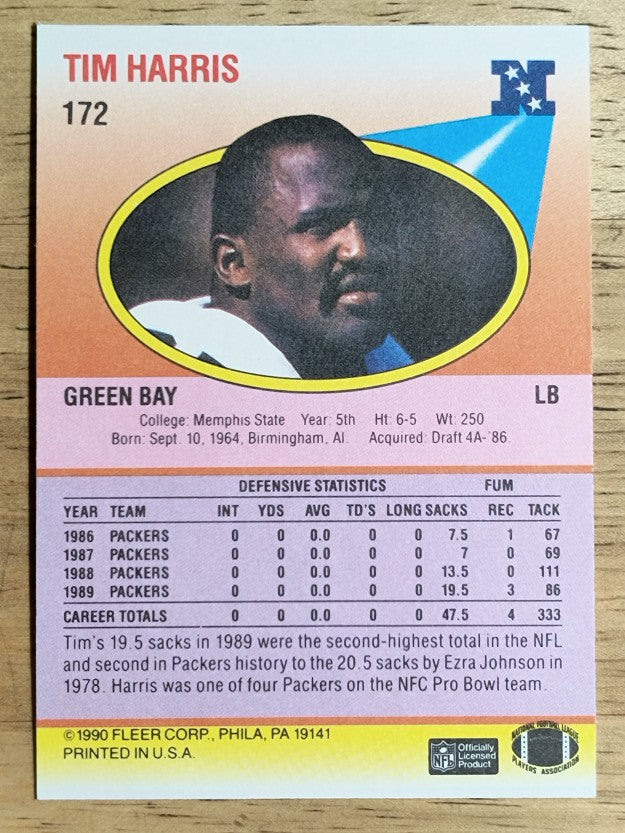 1990 Fleer #172 Tim Harris