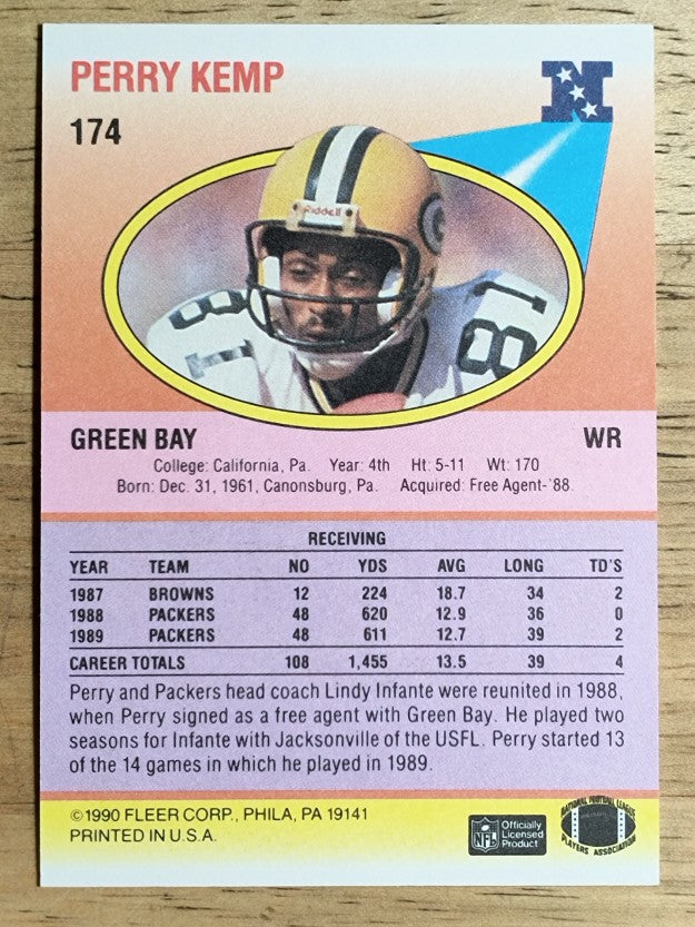1990 Fleer #174 Perry Kemp