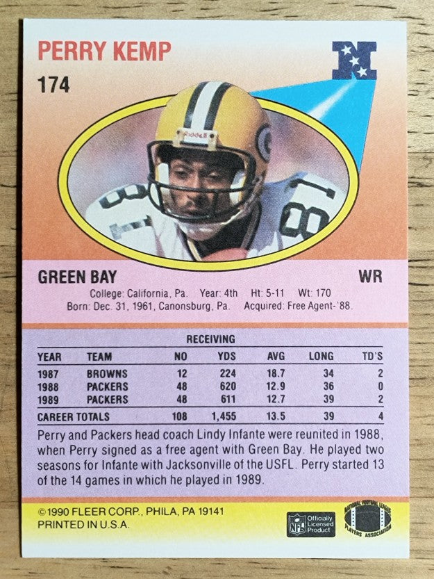 1990 Fleer #174 Perry Kemp