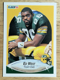 1990 Fleer #181 Ed West RC