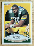 1990 Fleer #181 Ed West RC
