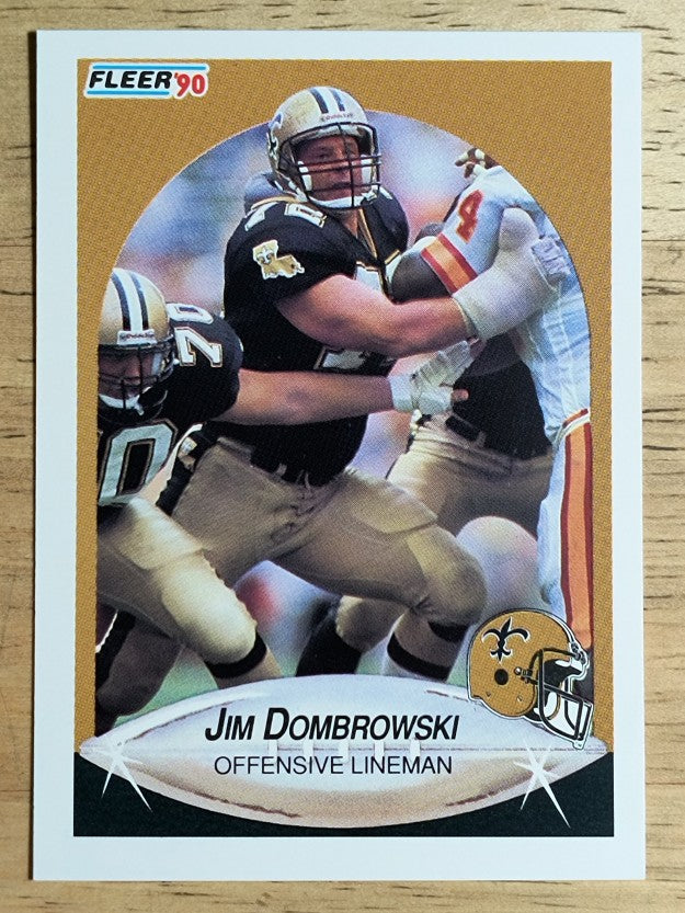 1990 Fleer #185 Jim Dombrowski RC