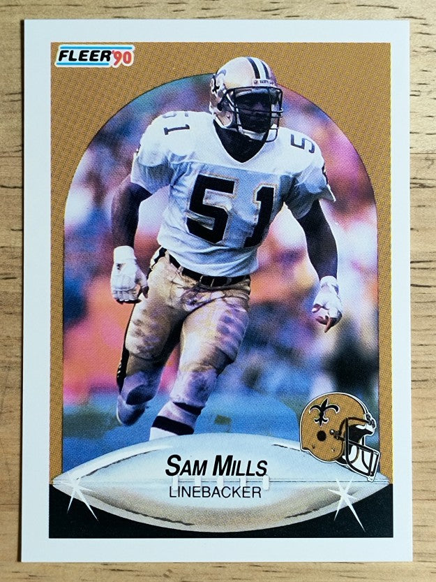 1990 Fleer #194 Sam Mills