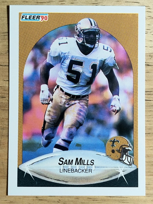 1990 Fleer #194 Sam Mills