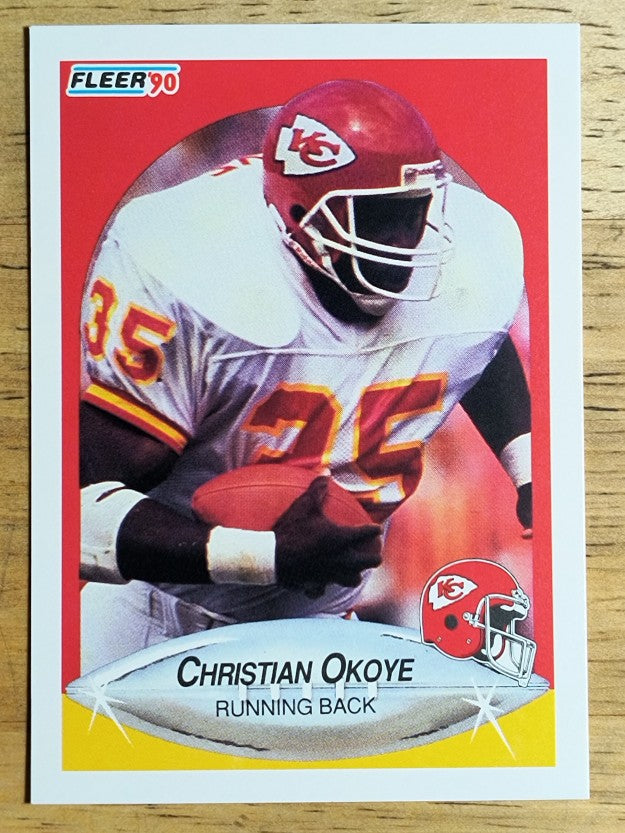 1990 Fleer #206 Christian Okoye