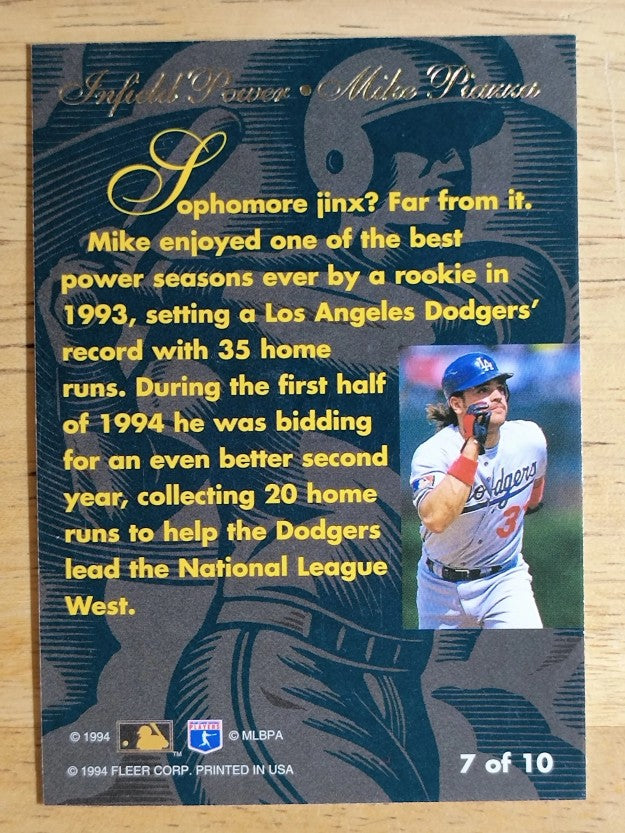 1994 Flair Infield Power #7 Mike Piazza